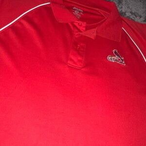 Stitches Red Polo St Louis Cardinals